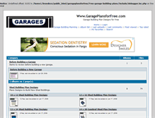 Tablet Screenshot of garageplansforfree.com